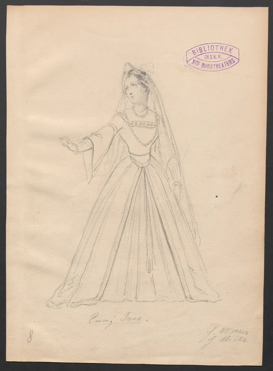 Katharina Howard, Titel der Serie: Figurinen des k.k. Hof-Burgtheaters