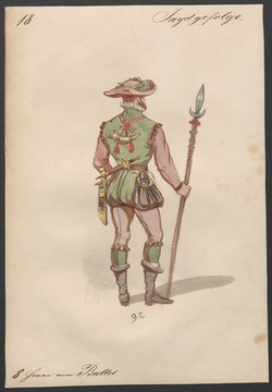 Der Freischütz, Titel der Serie: Figurinen des k.k. Hofoperntheaters