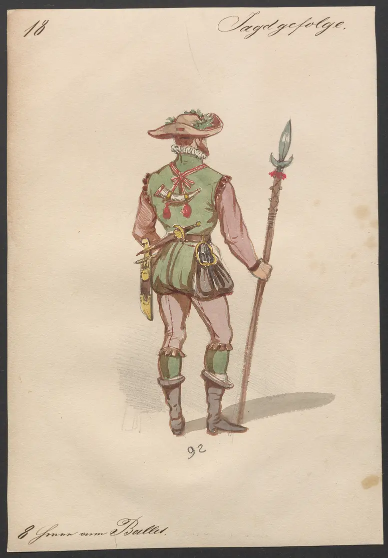 Der Freischütz, Titel der Serie: Figurinen des k.k. Hofoperntheaters