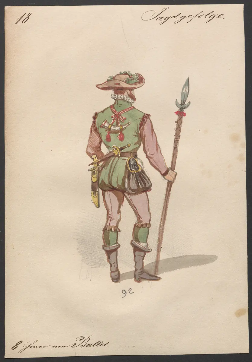 Der Freischütz, Titel der Serie: Figurinen des k.k. Hofoperntheaters