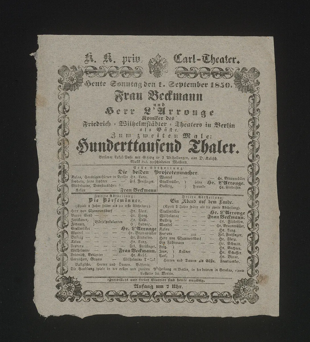 Hunderttausend Thaler
