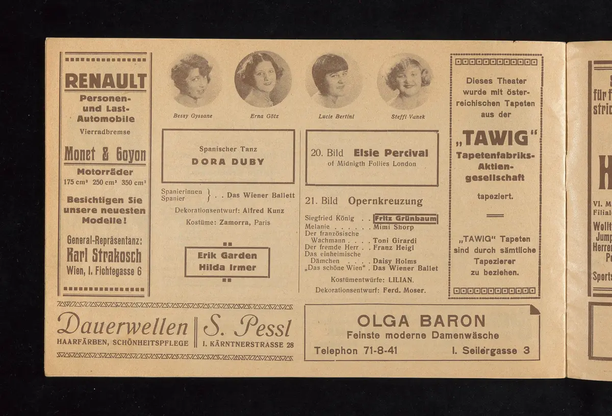 Wien lacht wieder, Die Revue der Stars