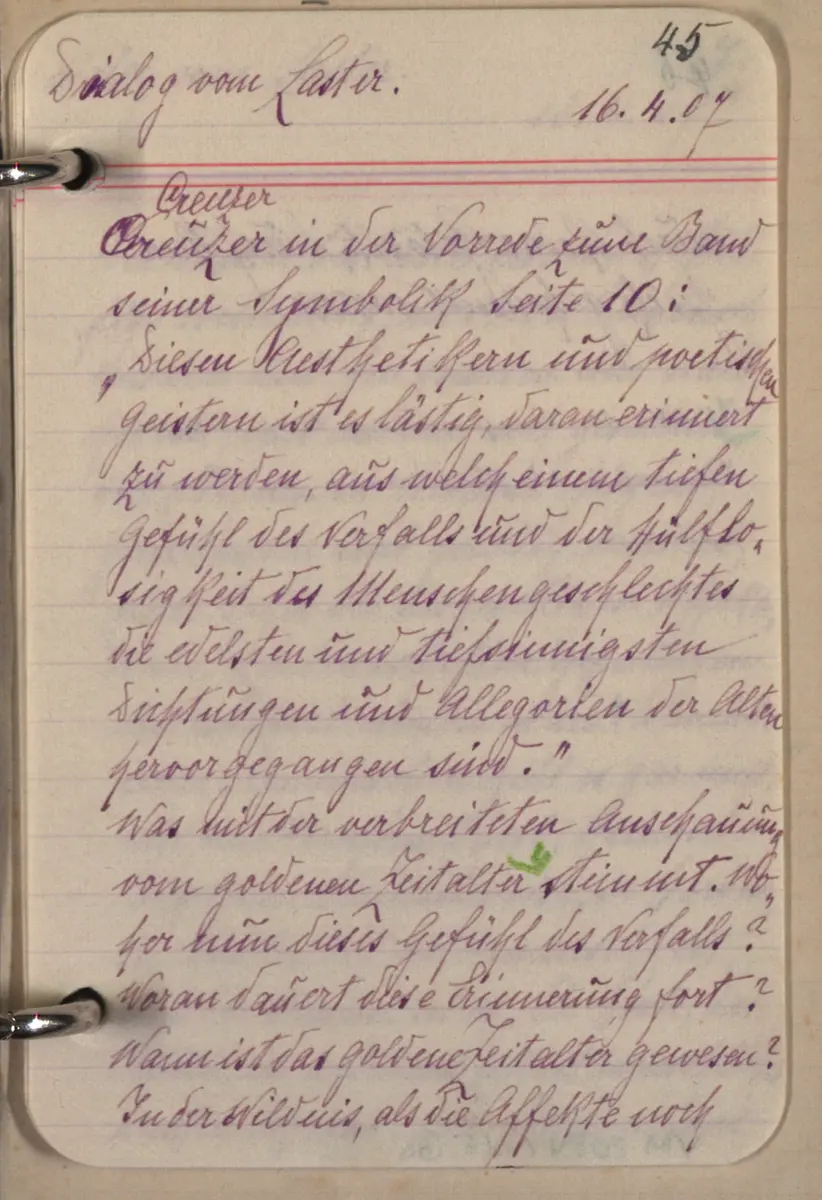 Aufzeichnung