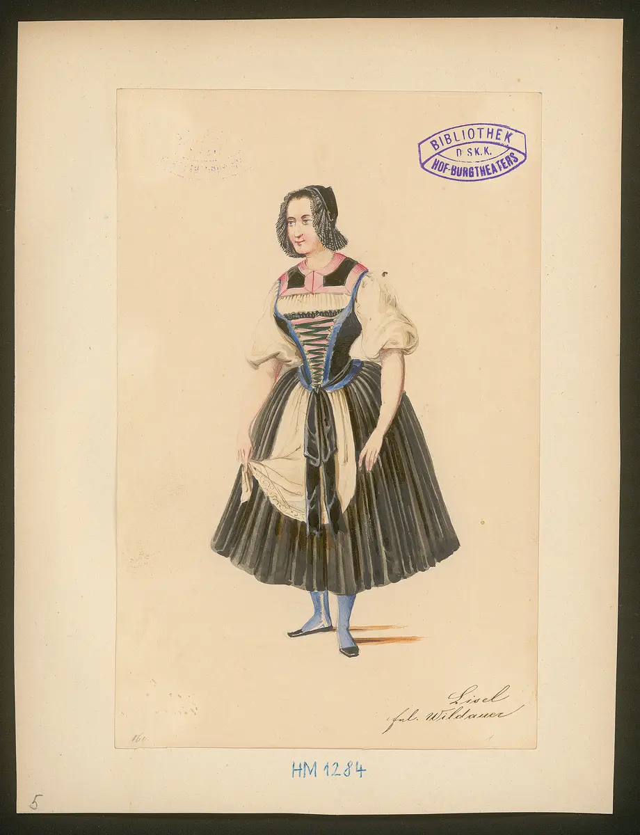 Peter im Frack, Titel der Serie: Figurinen des k.k. Hof-Burgtheaters