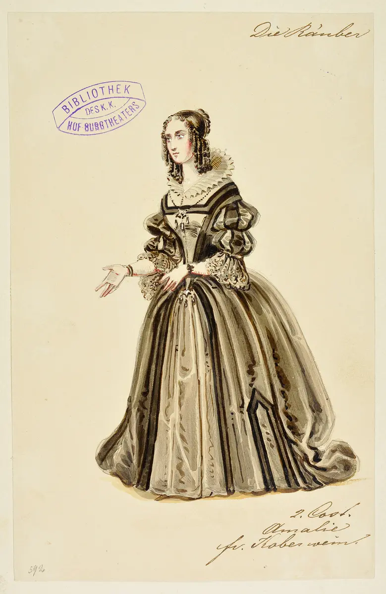 Die Räuber, Titel der Serie: Figurinen des k.k. Hof-Burgtheaters