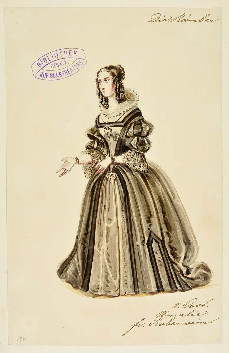 Die Räuber, Titel der Serie: Figurinen des k.k. Hof-Burgtheaters