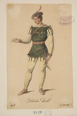 Wilhelm Tell, Titel der Serie: Figurinen des k.k. Hof-Burgtheaters