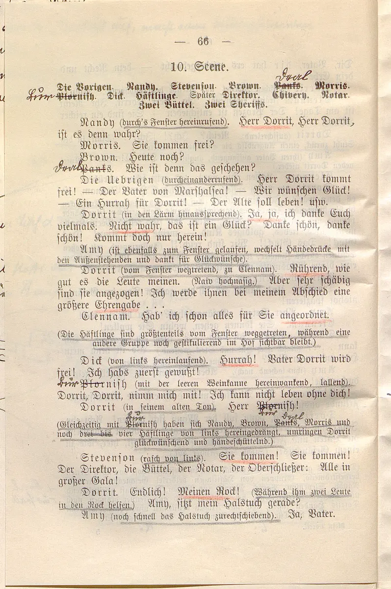 Klein Dorrit. Lustspiel in drei Akten