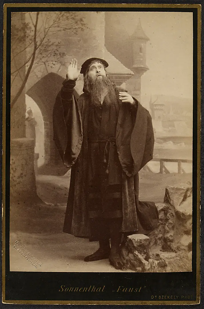Adolf Ritter von Sonnenthal, Verweis auf Stücktitel: Faust