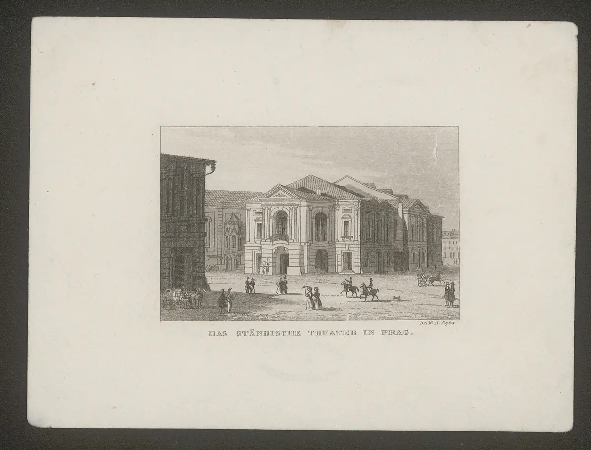 Prag, Ständetheater, Alternativtitel: Prag, Ständisches Theater, Titel in Vorlageform: Das ständische Theater in Prag