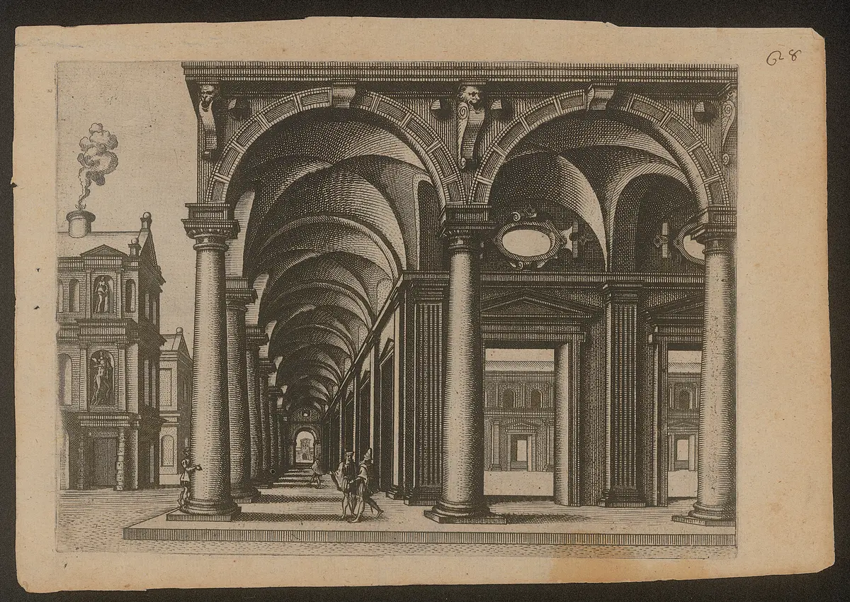 ohne Titel, Titel der Serie: Kleine perspektivische Architekturansichten