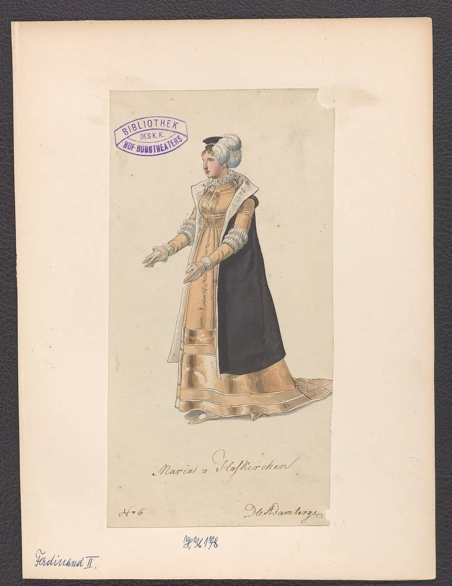 Ferdinand der Zweite, Alternativtitel: Ferdinand II., Titel der Serie: Figurinen des k.k. Hof-Burgtheaters