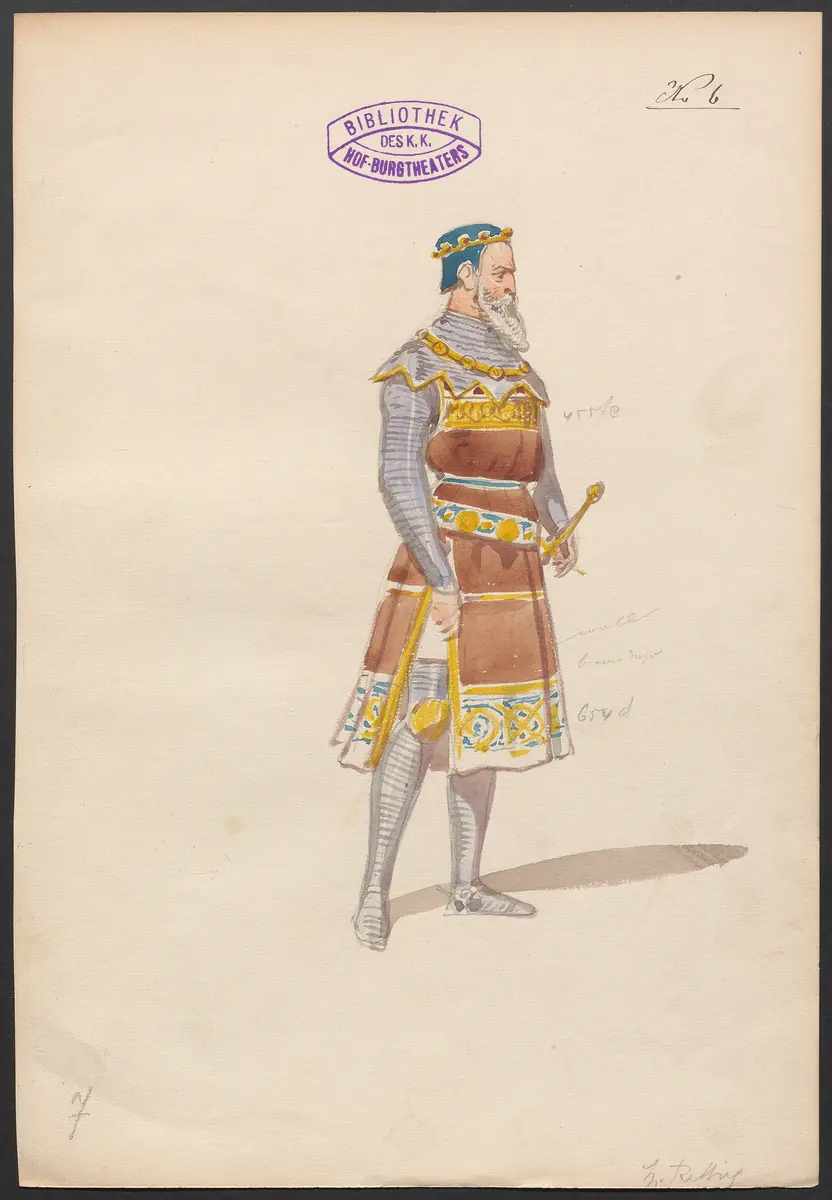 Lady Gloster, Titel der Serie: Figurinen des k.k. Hof-Burgtheaters