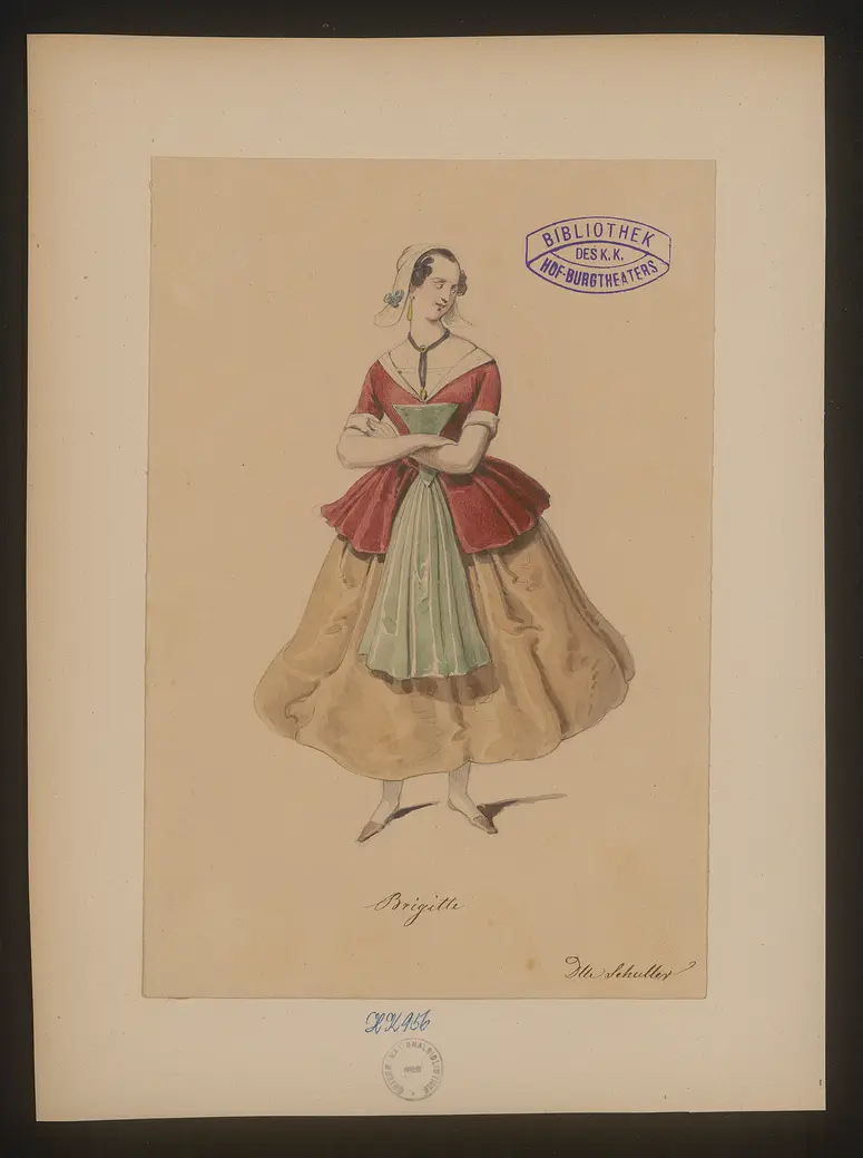Pigault Lebrun, Titel der Serie: Figurinen des k.k. Hof-Burgtheaters
