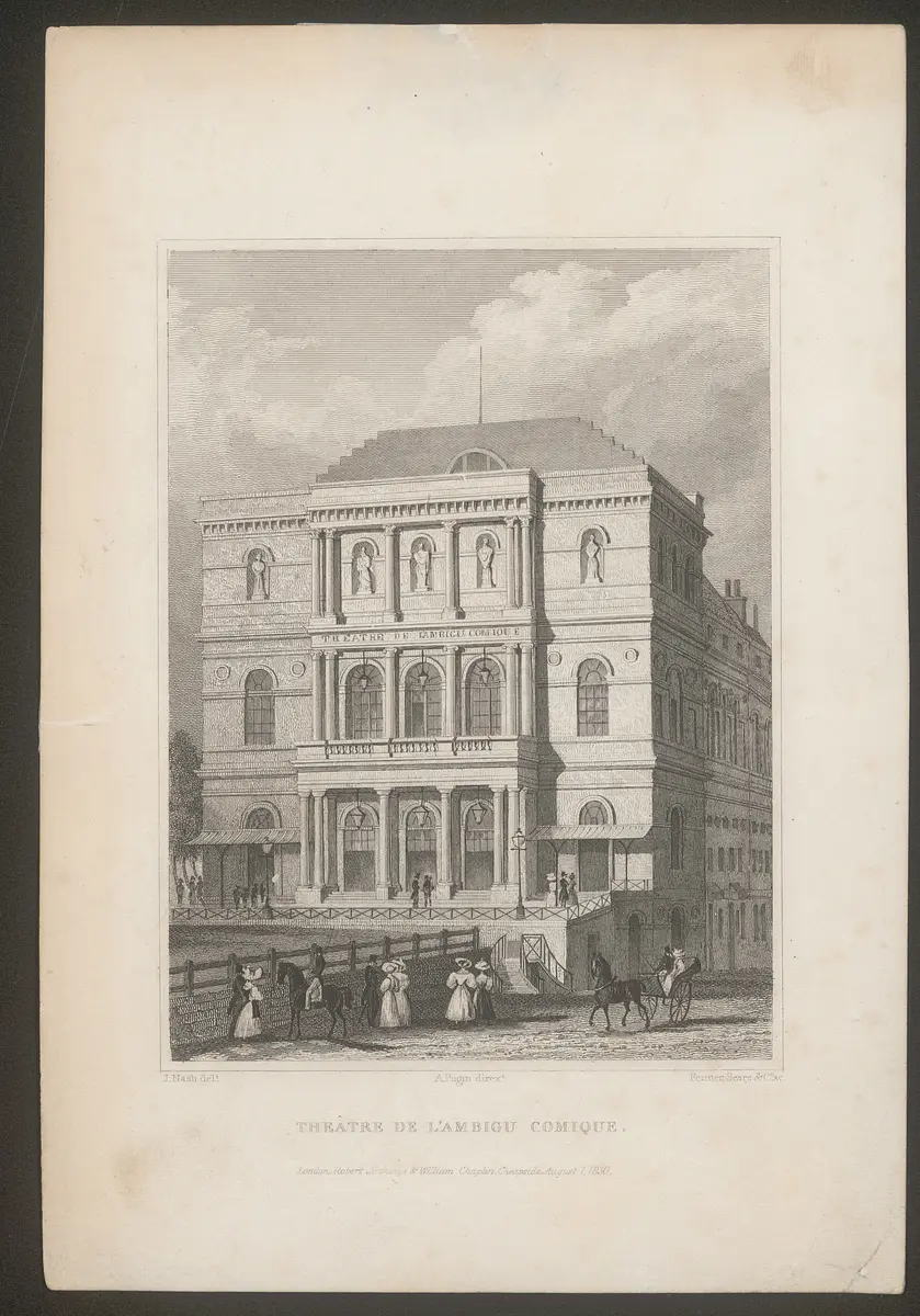 Paris, Théâtre de l'Ambigue-Comique, Alternativtitel: Paris, Theatre de l'Ambigue Comique