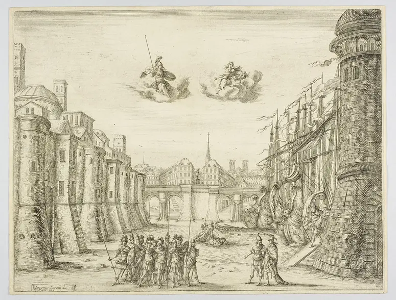 La finta pazza, Titel in Vorlageform: Feste Theatrali per la finta Pazza Drama del sig.r Giulio Strozzi [...]