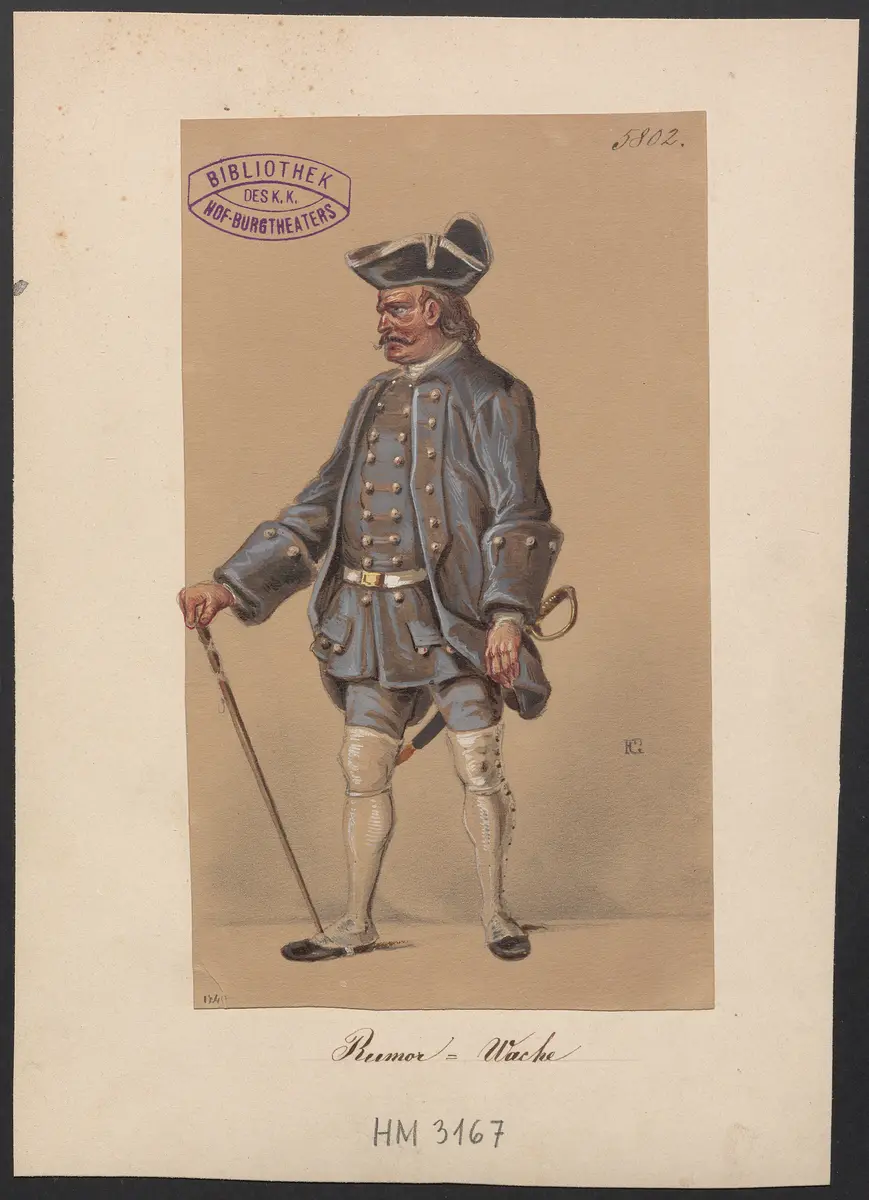 Pierres de Straß, Titel der Serie: Figurinen des k.k. Hof-Burgtheaters