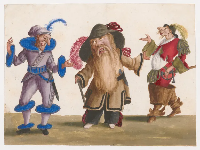 Drei komische Figuren