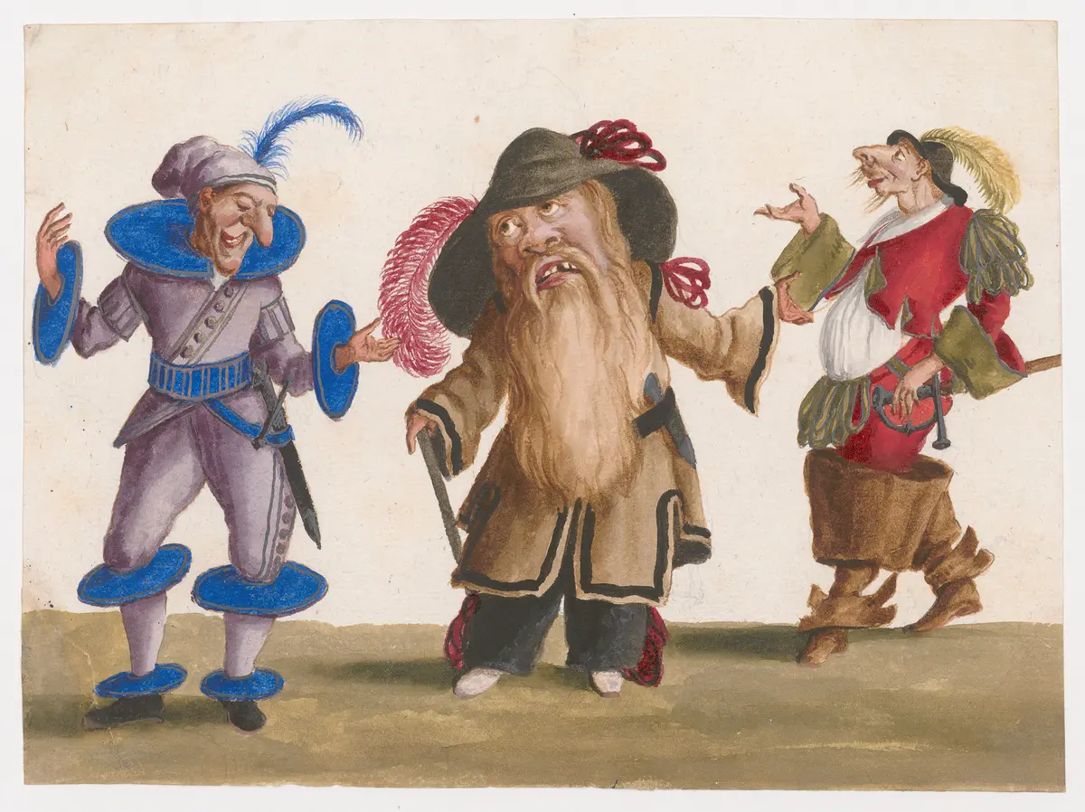Drei komische Figuren