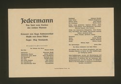 Jedermann, Titel in Vorlageform: Jedermann. Das Spiel vom Sterben des reichen Mannes