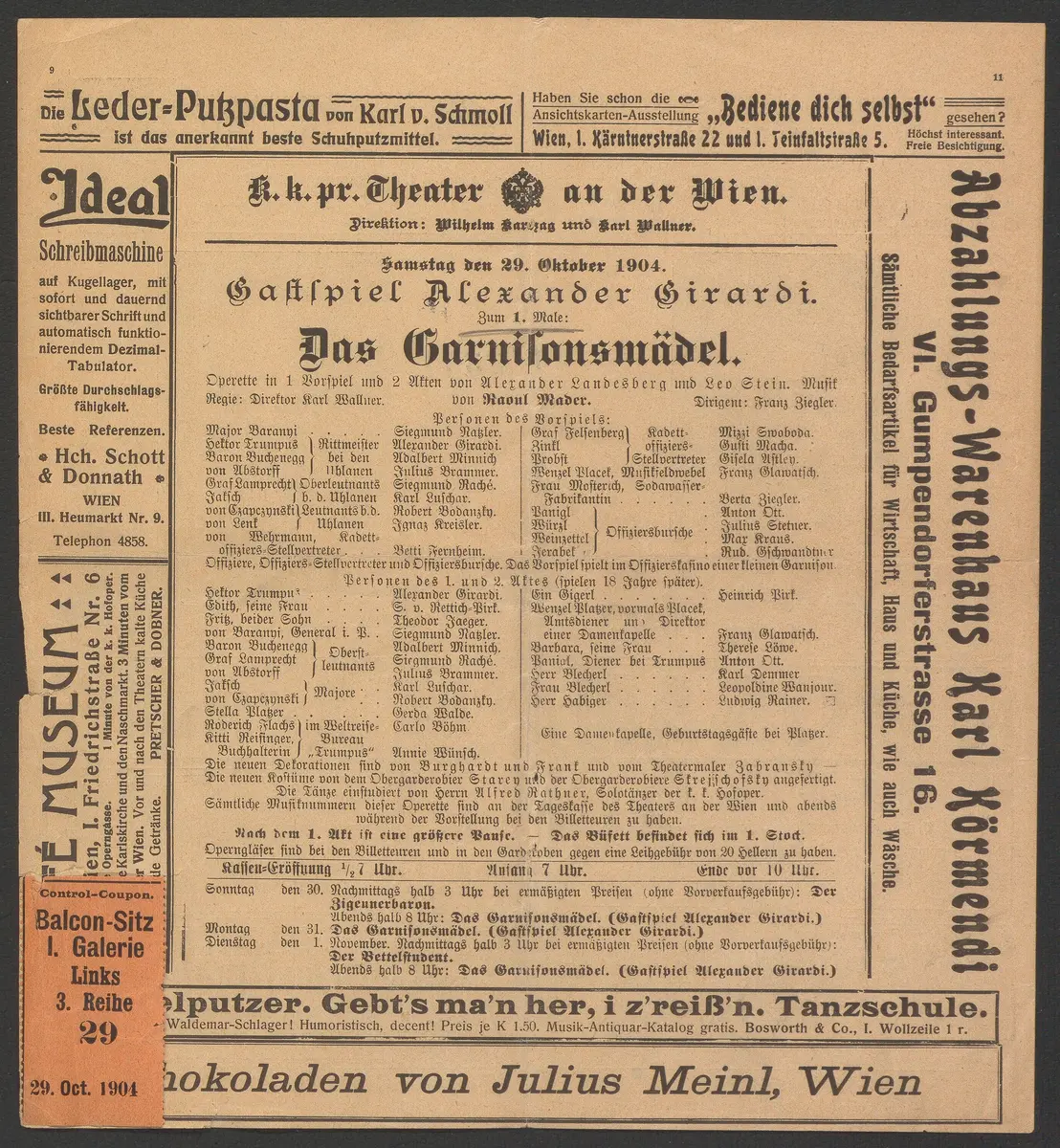 Das Garnisonsmädel