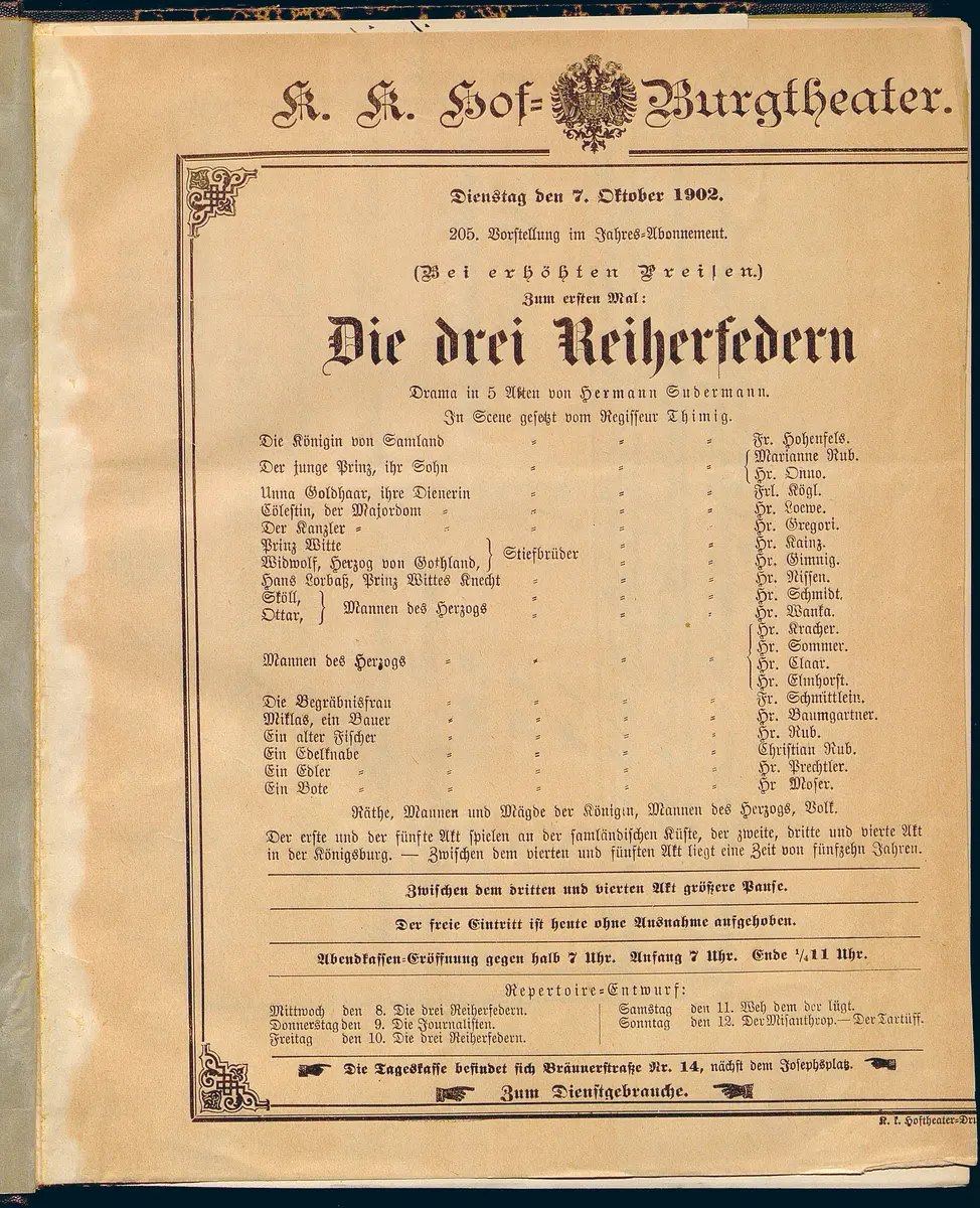 Die drei Reiherfedern