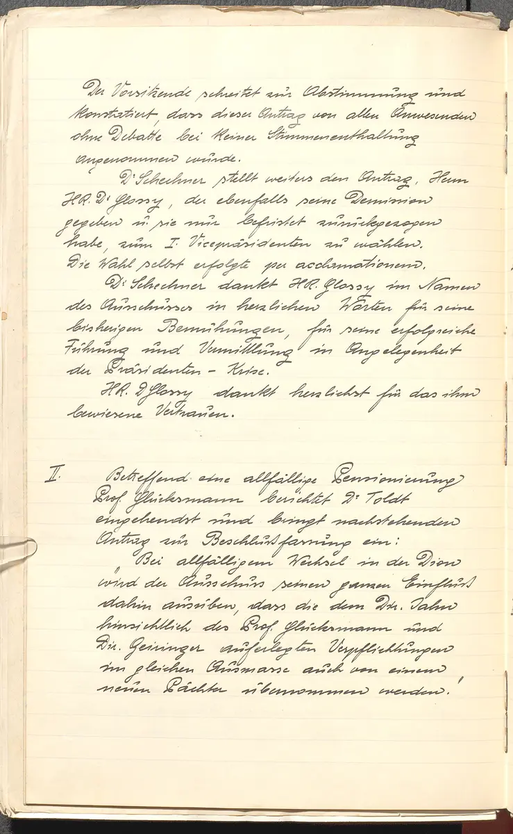 Protokolle der Ausschusssitzungen des Vereines des Deutschen Volkstheaters in Wien