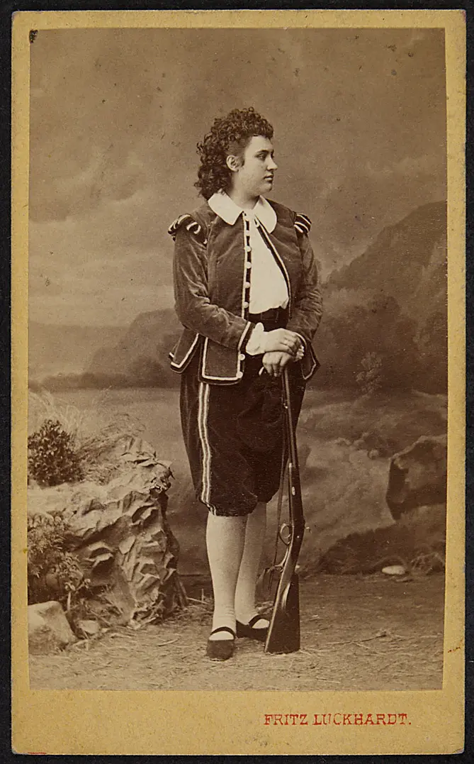 Amalie Materna, Verweis auf Stücktitel: Der Meisterschuss von Pottenstein