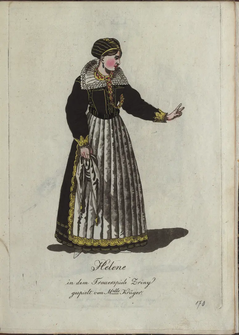 Zriny, Titel der Serie: Auswahl schöner Costumes für Theater- und Ball-Anzüge