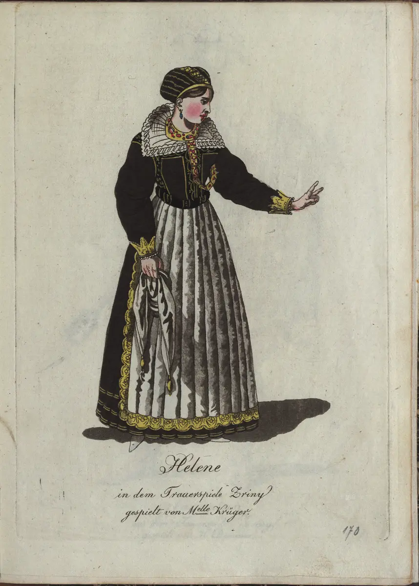 Zriny, Titel der Serie: Auswahl schöner Costumes für Theater- und Ball-Anzüge