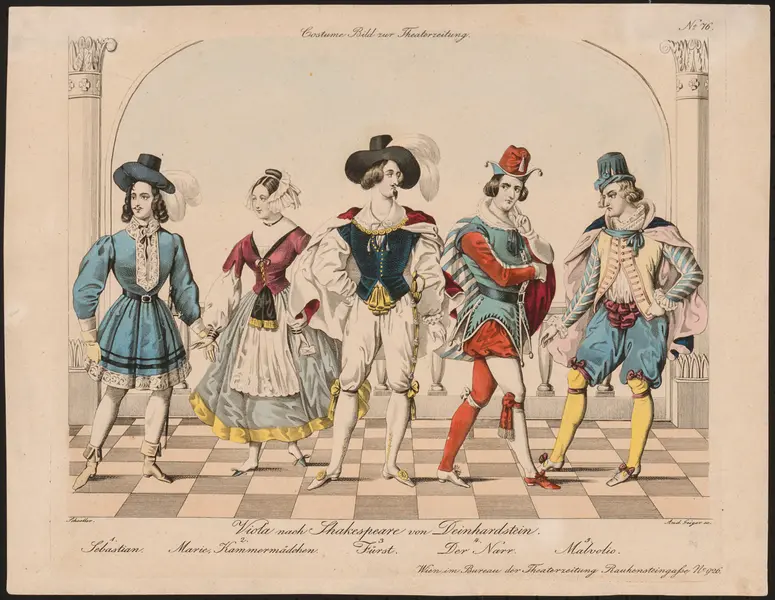 Viola, Alternativtitel: Was ihr wollt, Titel der Serie: Costume-Bild, Name der Zeitschrift: Wiener Theaterzeitung