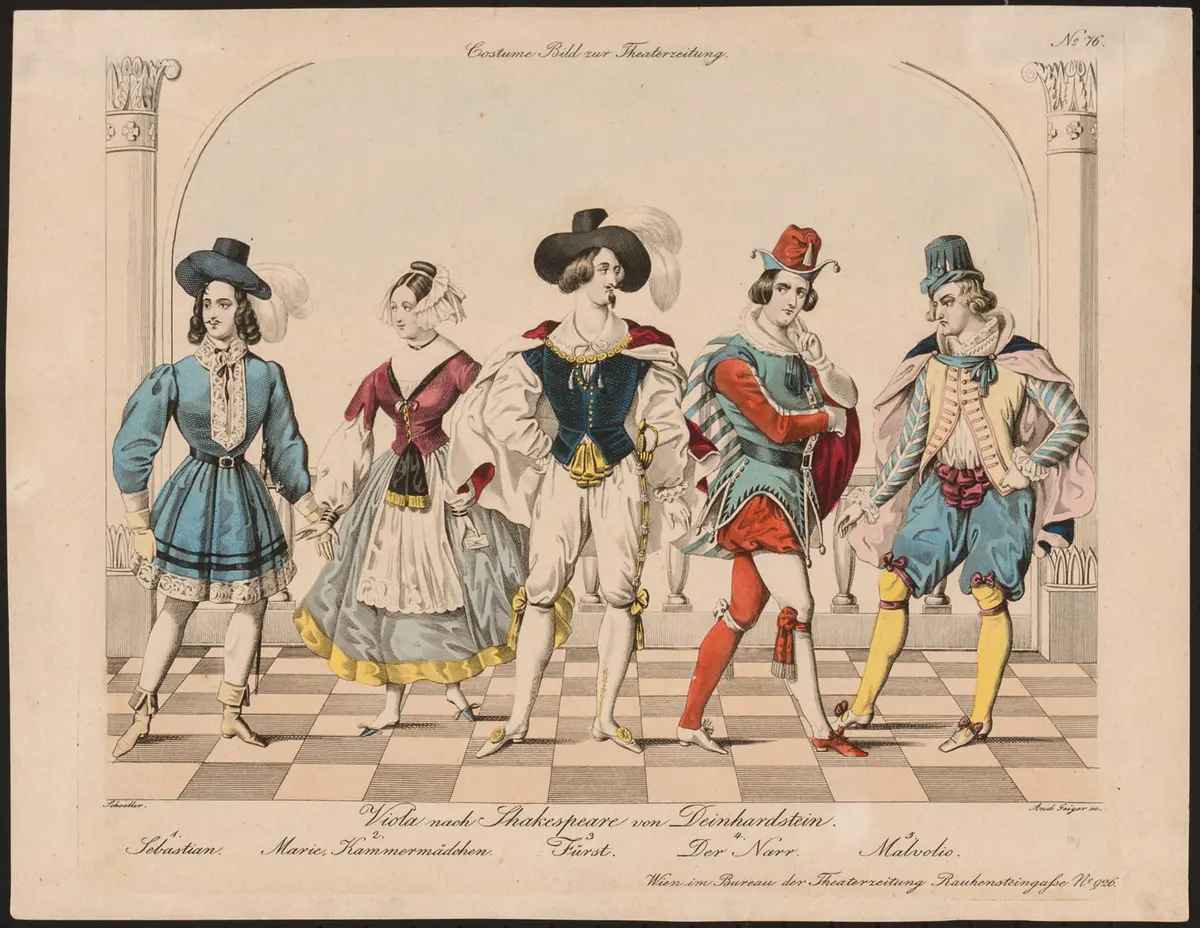 Viola, Alternativtitel: Was ihr wollt, Titel der Serie: Costume-Bild, Name der Zeitschrift: Wiener Theaterzeitung