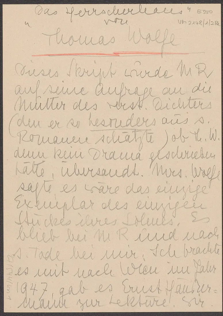 Mannerhouse. A Play in an Prologue and Four Acts