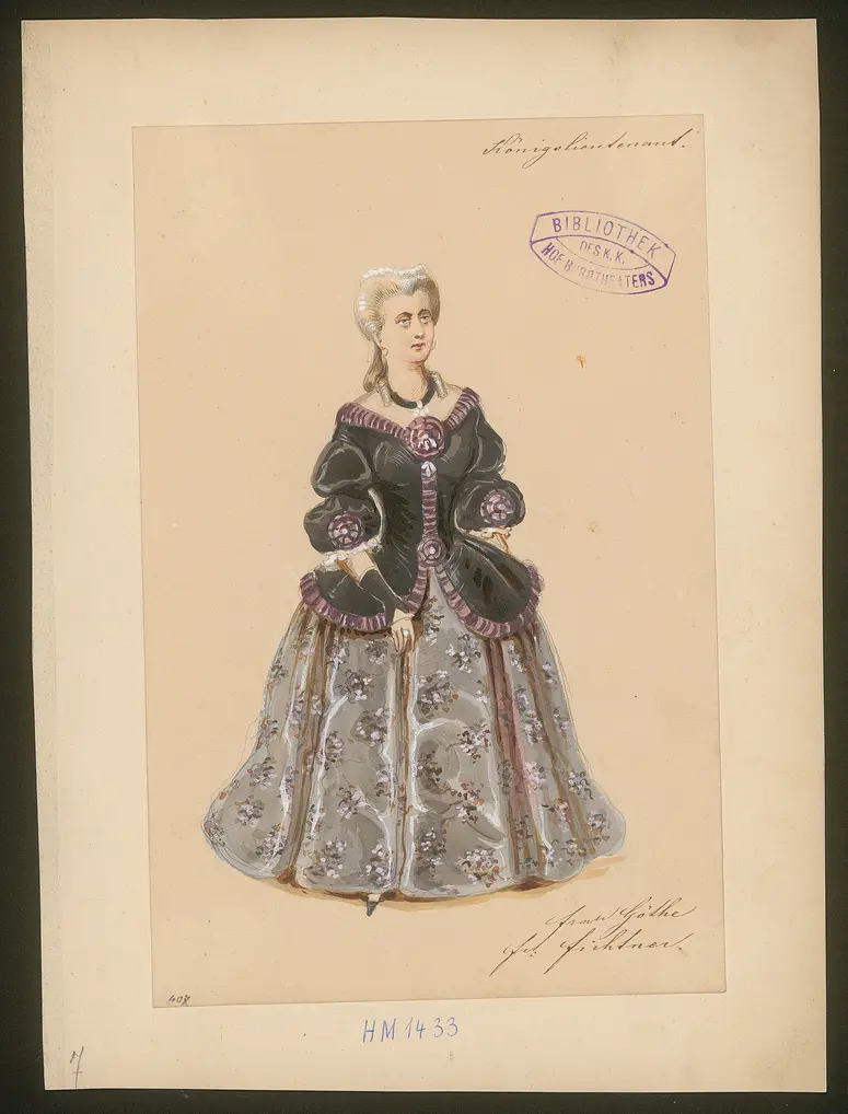 Der Königsleutnant, Titel der Serie: Figurinen des k.k. Hof-Burgtheaters