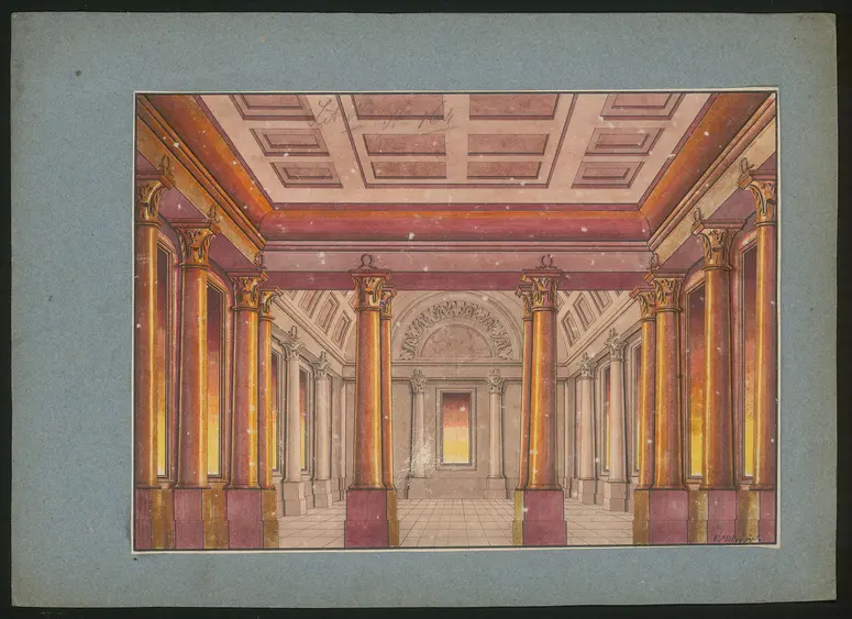 ohne Titel, Titel der Serie: Dekorationsfundus der Hoftheater (Altbestand aus der ersten Hälfte des 19. Jh.)