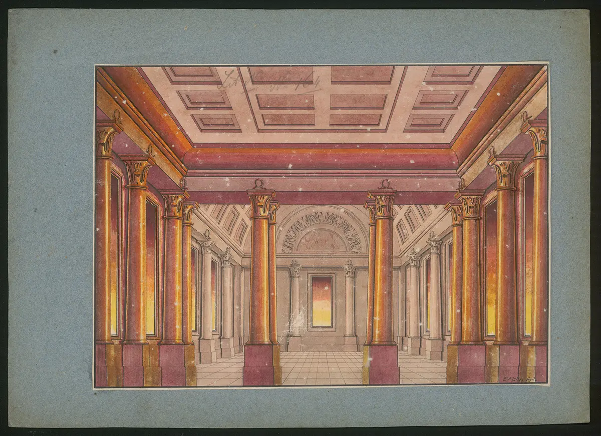 ohne Titel, Titel der Serie: Dekorationsfundus der Hoftheater (Altbestand aus der ersten Hälfte des 19. Jh.)