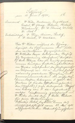 Protokolle der Ausschusssitzungen des Vereines des Deutschen Volkstheaters in Wien