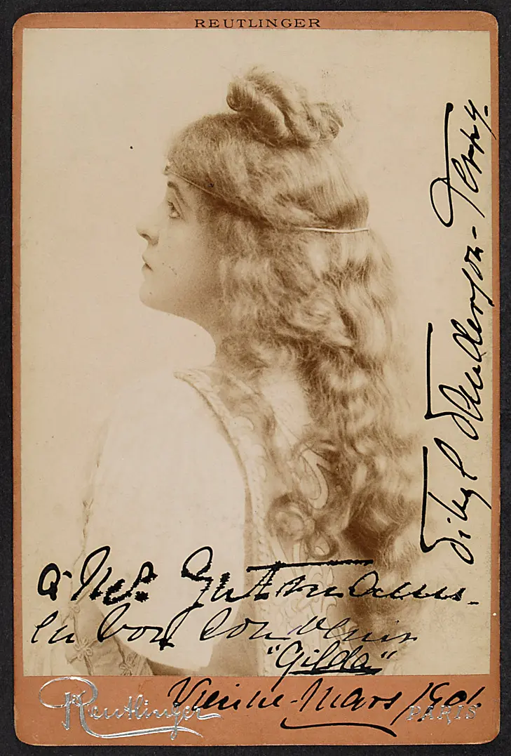 Sybil Sanderson, Verweis auf Stücktitel: Rigoletto