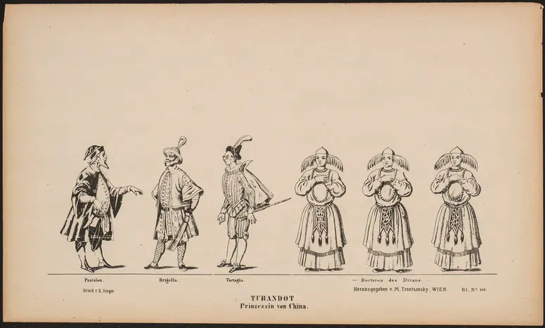 Turandot - Prinzessin von China, Titel der Serie: Trentsensky-Bogen, Titel der Serie: Großes Theater