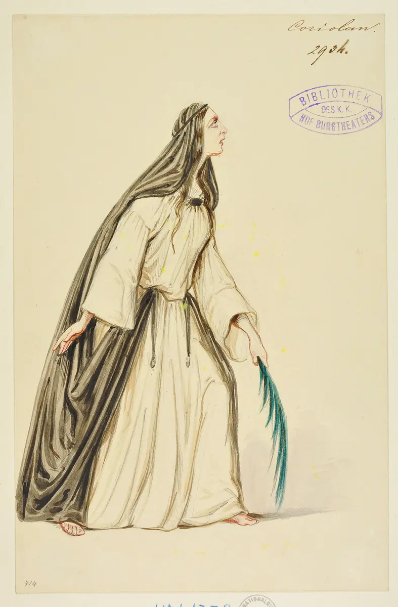 Coriolanus, Titel der Serie: Figurinen des k.k. Hof-Burgtheaters