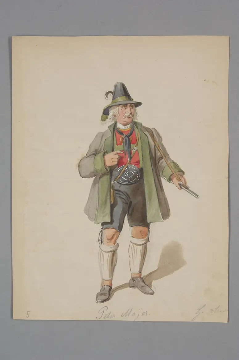 Andreas Hofer, der Sandwirt von Passeyer, Originaltitel: Das Trauerspiel in Tyrol, Titel der Serie: Figurinen des k.k. Hof-Burgtheaters