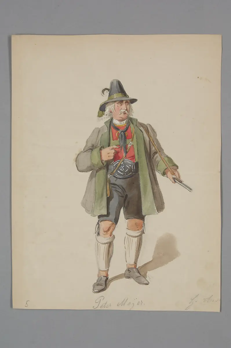 Andreas Hofer, der Sandwirt von Passeyer, Originaltitel: Das Trauerspiel in Tyrol, Titel der Serie: Figurinen des k.k. Hof-Burgtheaters