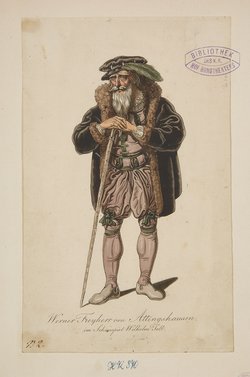 Wilhelm Tell, Titel der Serie: Figurinen des k.k. Hof-Burgtheaters
