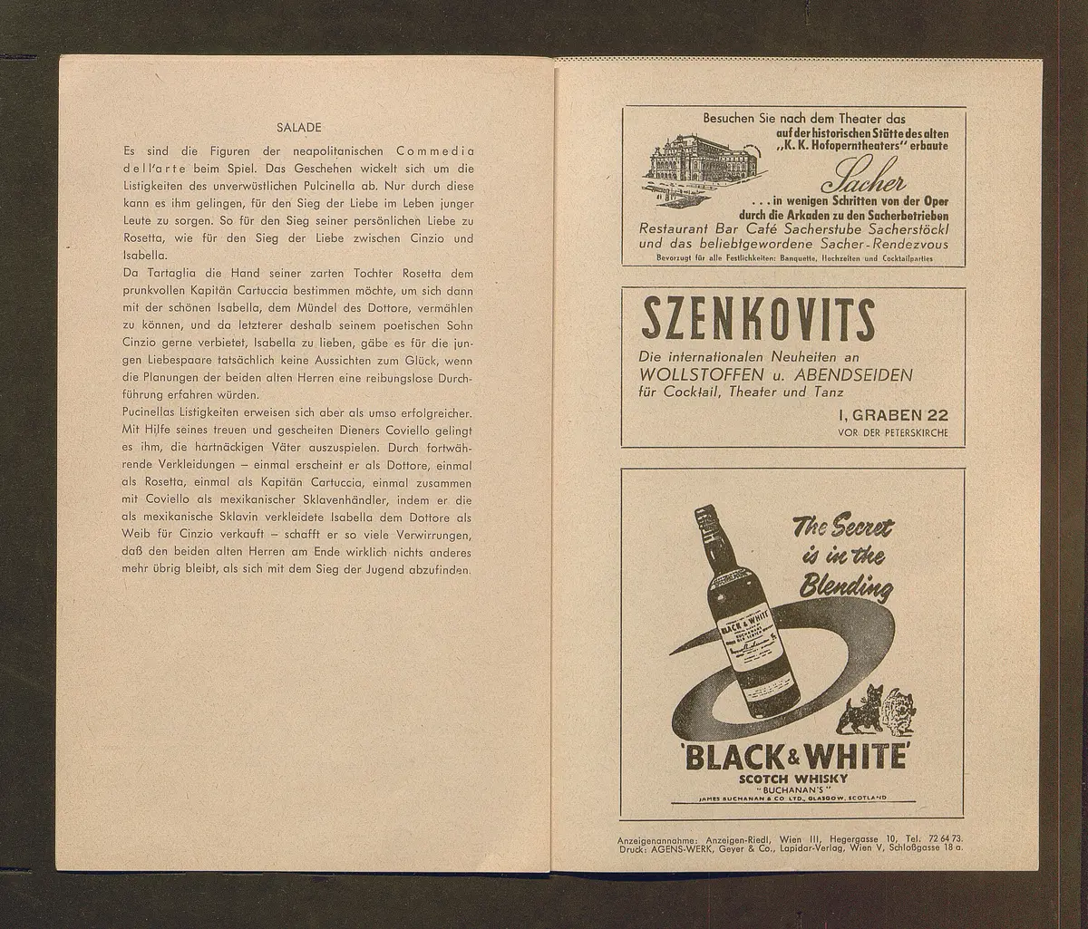 Ballettabend, Die Geschöpfe des Prometheus, Salade, Estro barbarico