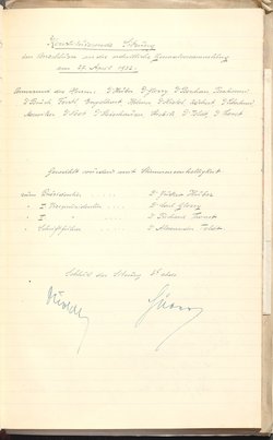 Protokolle der Ausschusssitzungen des Vereines des Deutschen Volkstheaters in Wien