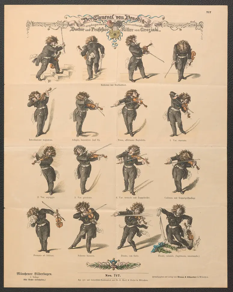 Der Carneval von Venedig. / vorgetragen von dem Hofconcertmeister Doctor und Professor Ritter von Graziabi