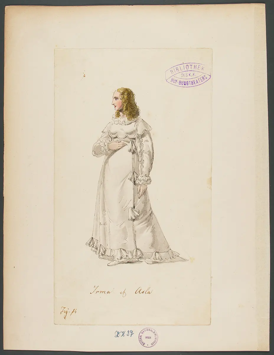 König Yngurd, Titel der Serie: Figurinen des k.k. Hof-Burgtheaters