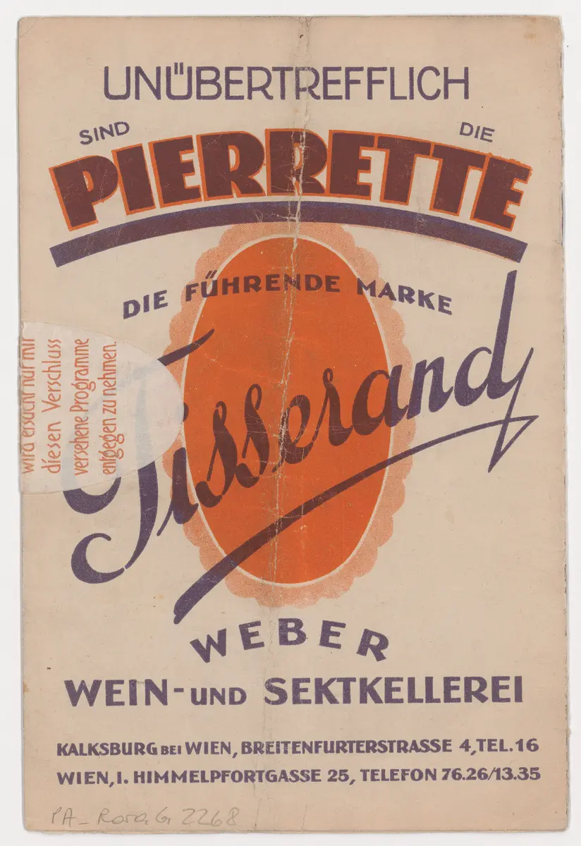 Varieté Reklame, Razzia im 