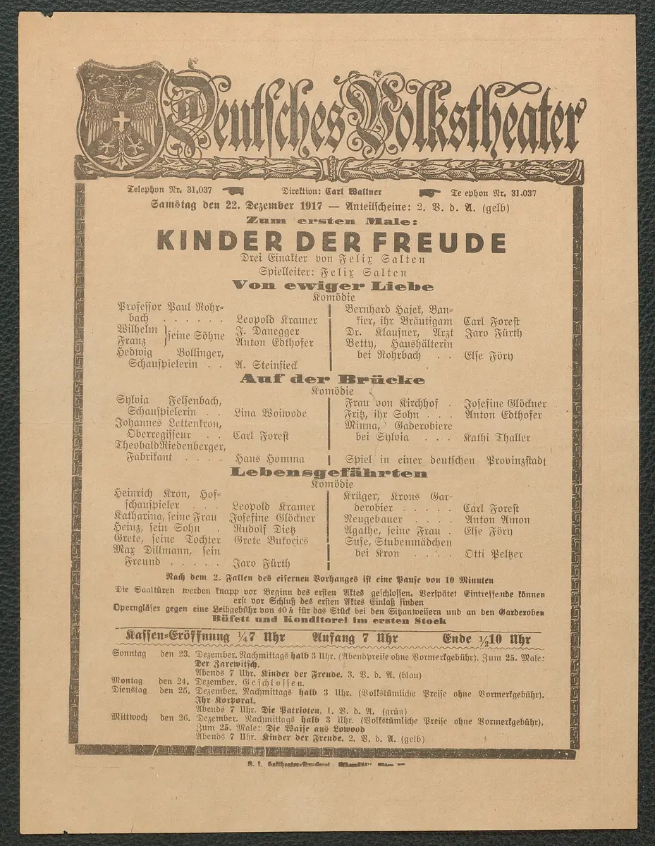 Kinder der Freude, Von ewiger Liebe, Auf der Brücke, Lebensgefährten
