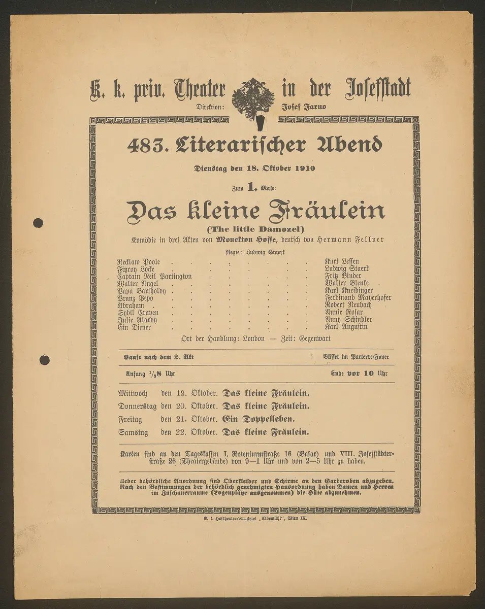 Das kleine Fräulein, The little Damozel